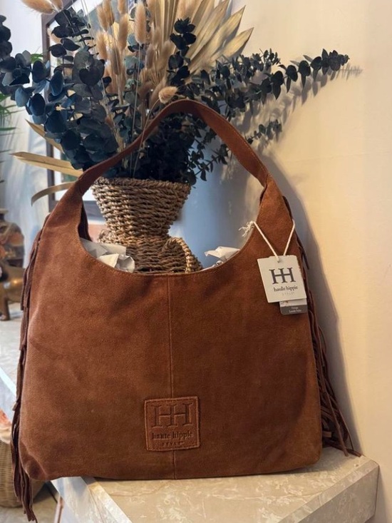 Haute Hippie Handbags - Suede Hobo Bag in Chestnut Brown - NWT, one size